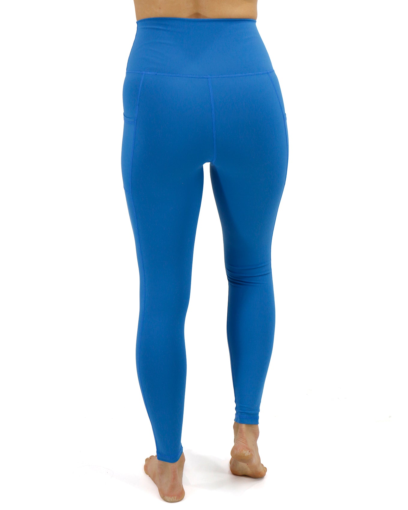 Back stock shot of Pacific Blue Best Squat Proof Pocket Leggings