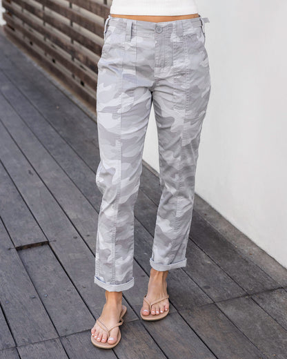 Front view of Camo Camper Cargo Pants