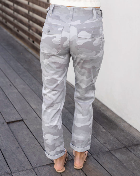 Front view of Camo Camper Cargo Pants