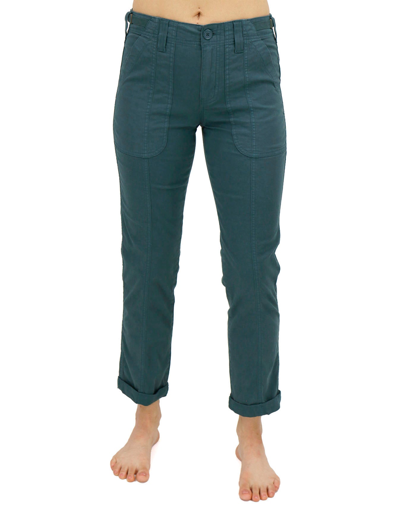 Front Stock shot of Green Camper Cargo Pants