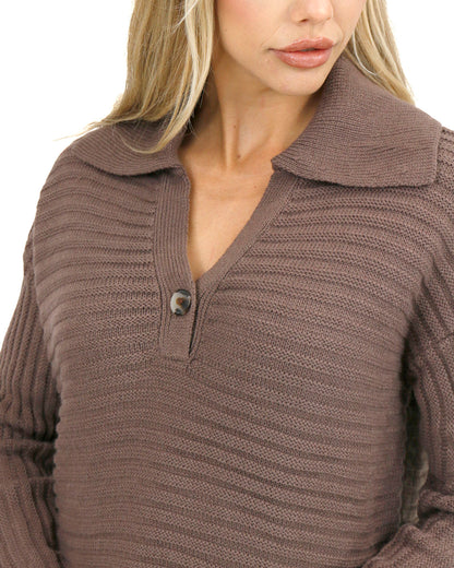 detail view stock shot of cinder collard sweater