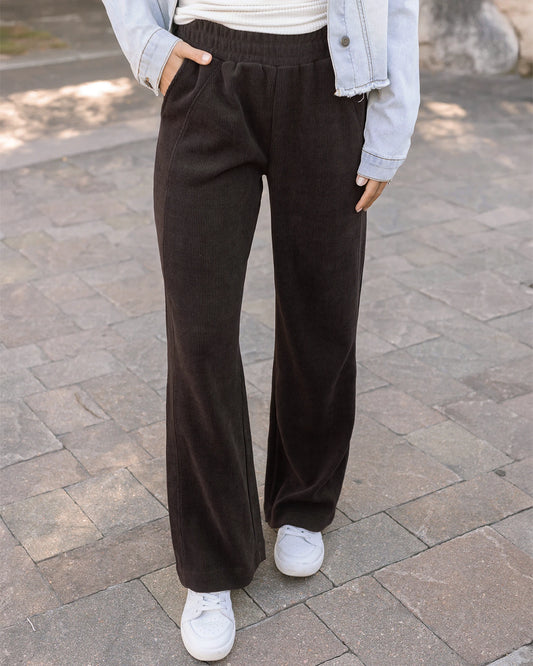 Corded Java Straight Leg Pants straight leg pants