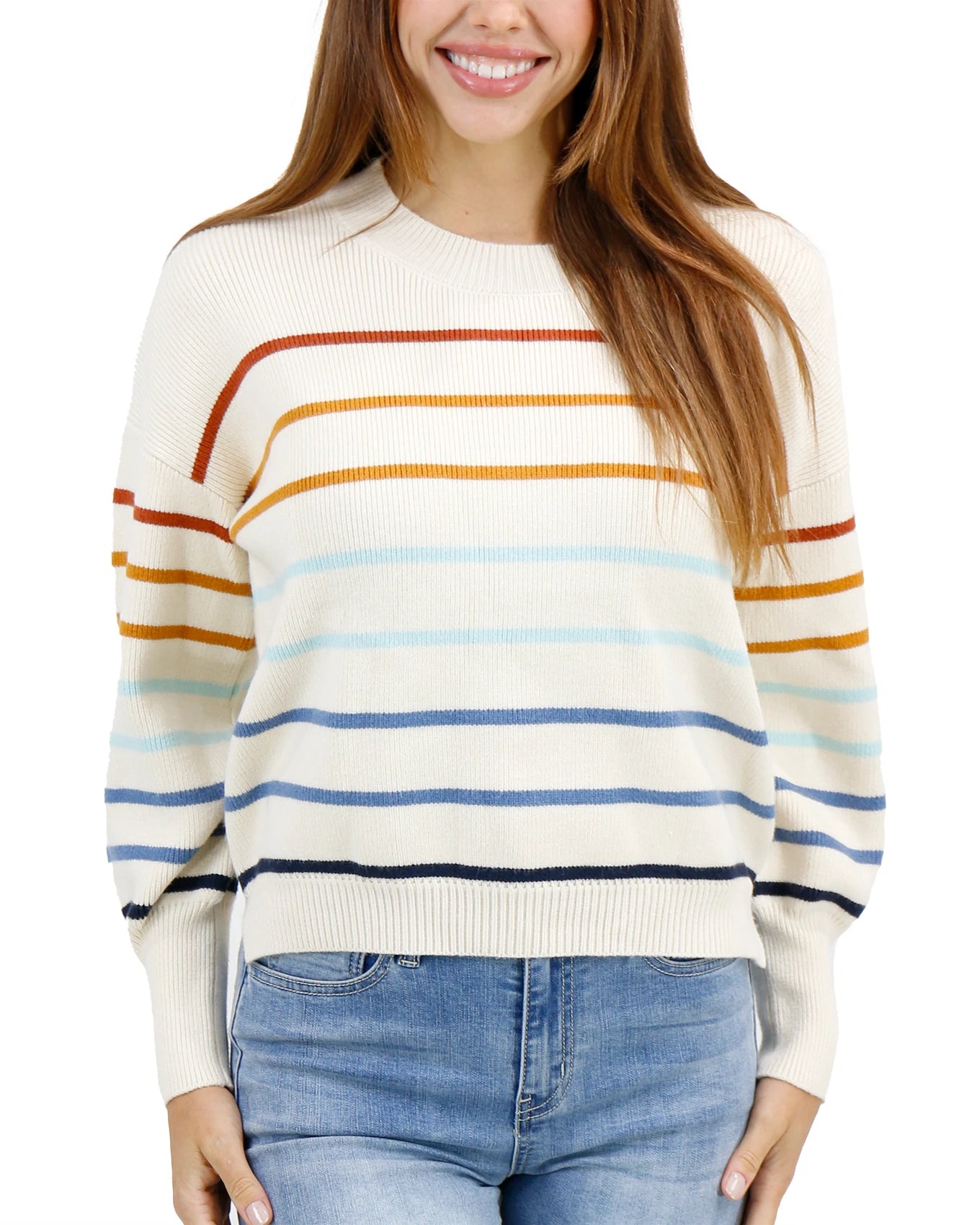 womens striped sweater