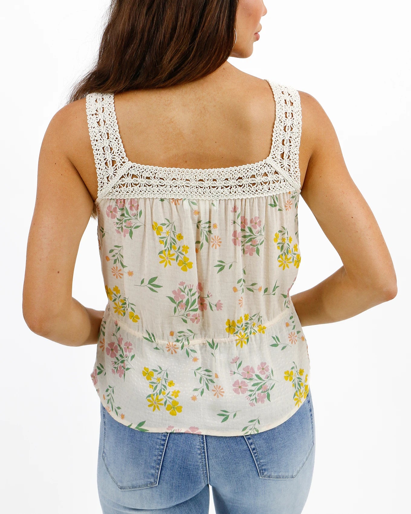 Back view floral cami