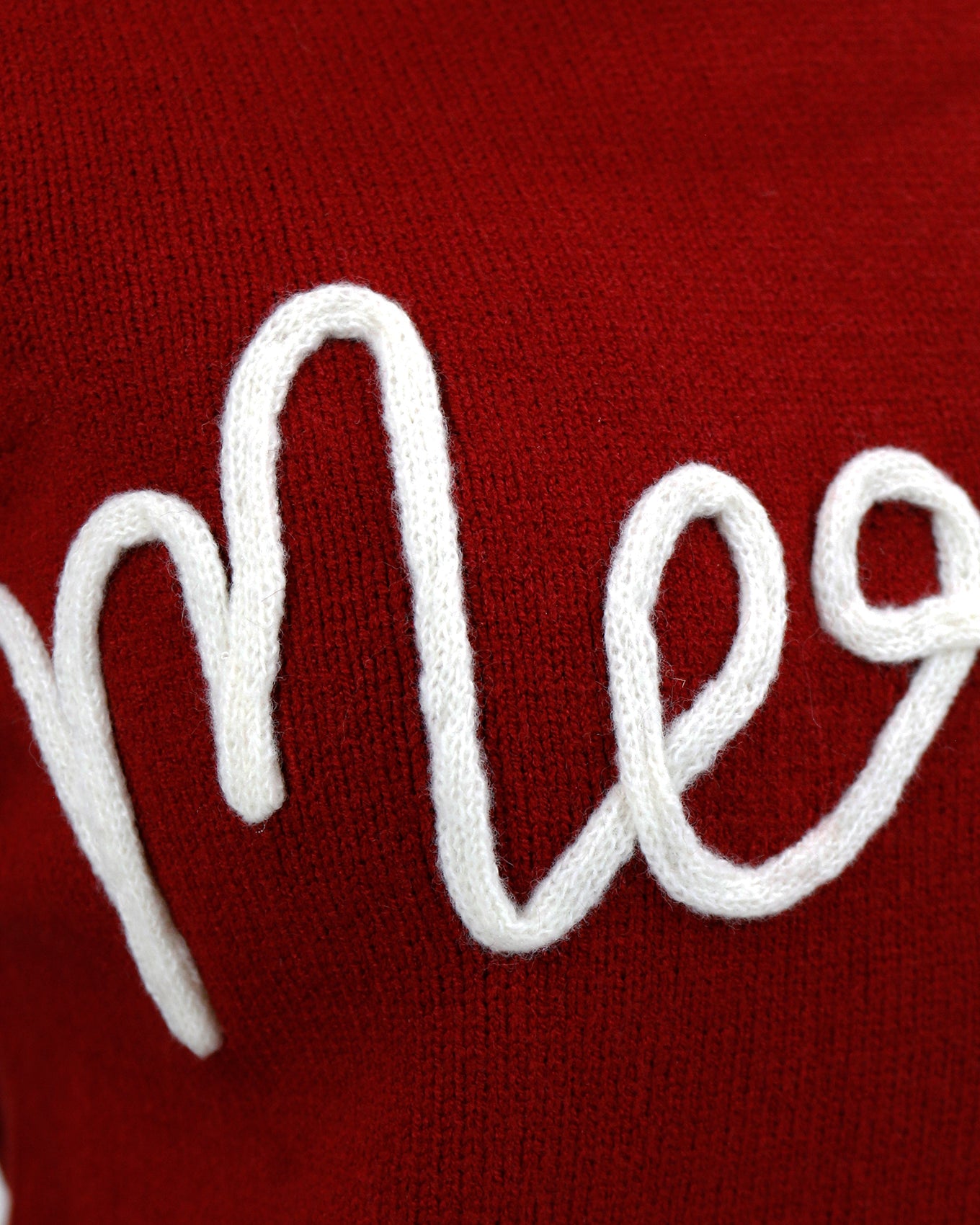 Detail view of Merry Red Holiday Sweater
