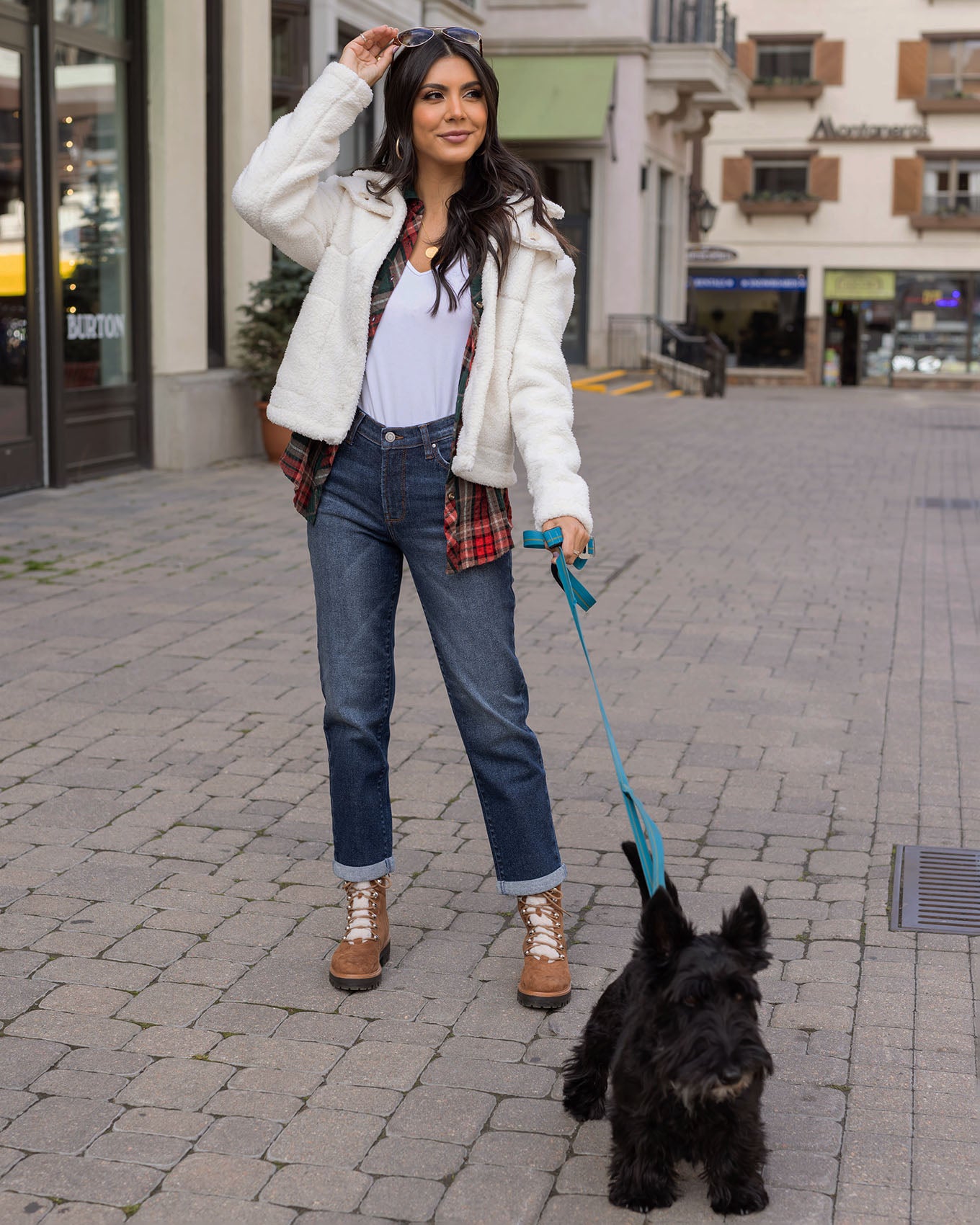 styled view of fleece jacket