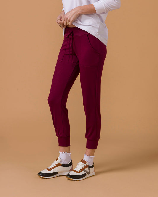 Live In Lounger Light Weight in Burgundy Live In Lounger Light Weight in Burgundy