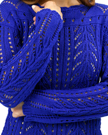 detail view stock shot of pointelle sweater