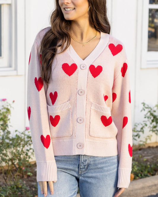 Knit Heart Cardigan Heart cardigan