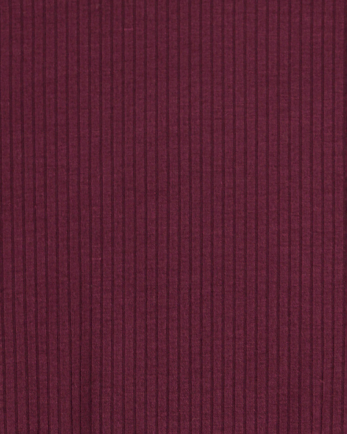 Wine Ribbed Long Sleeve Top - FINAL SALE