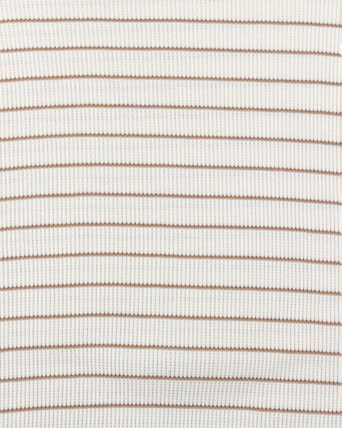 fabric view of natural stripe long sleeve tunic tee