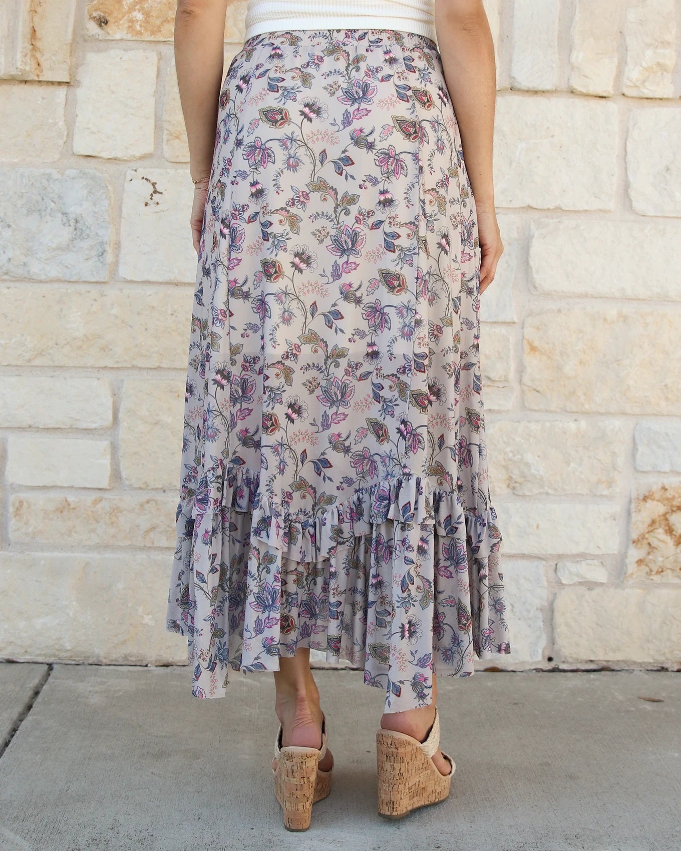 boho maxi skirt