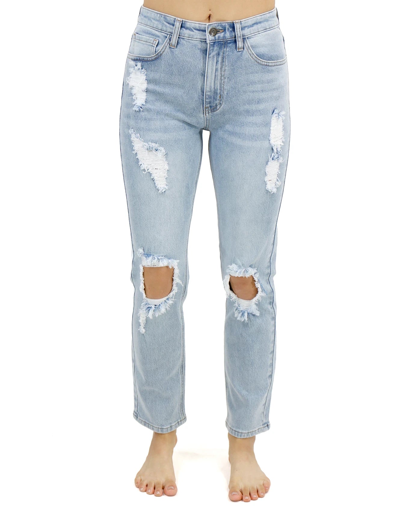 distressed jeans women