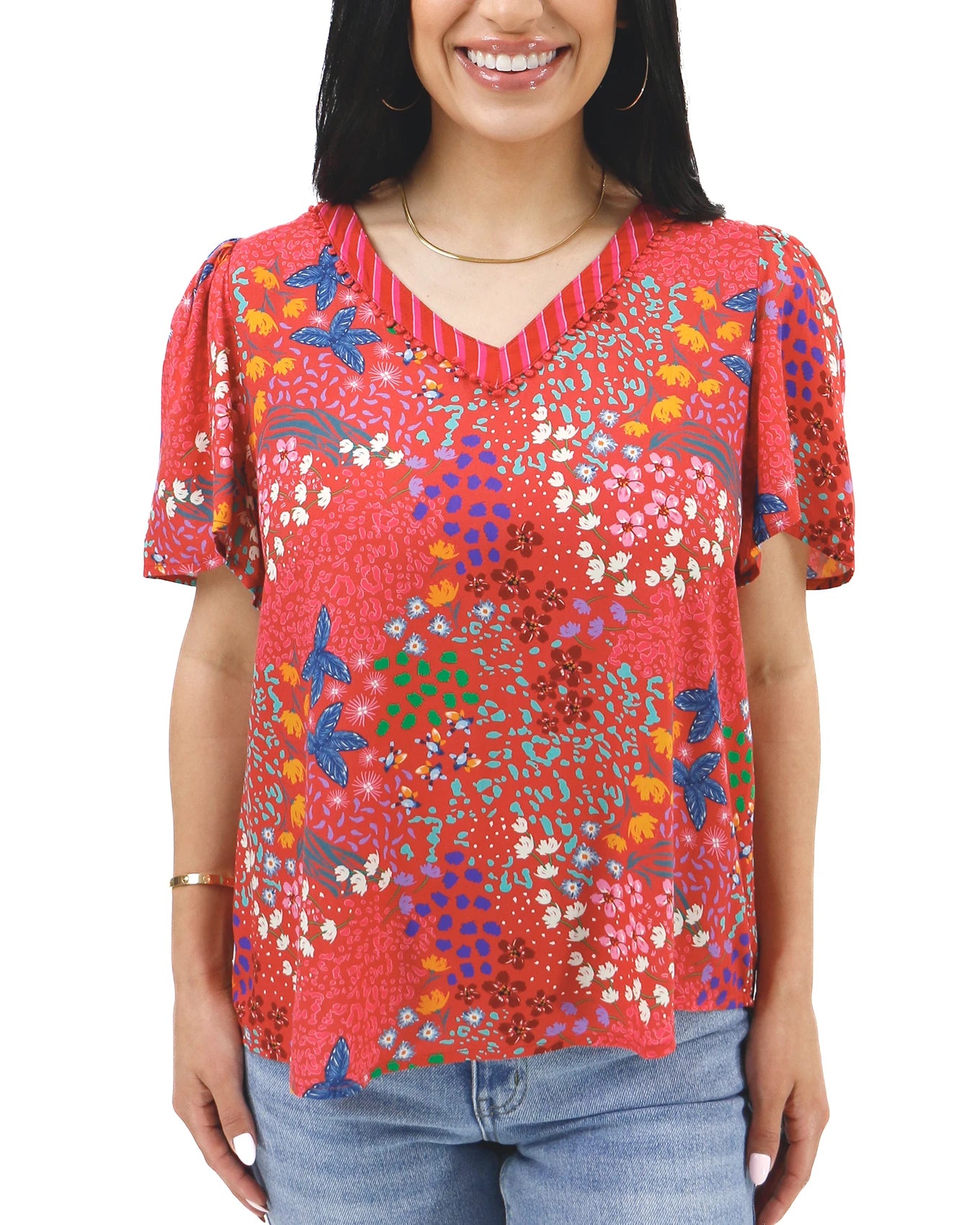 floral tops for women