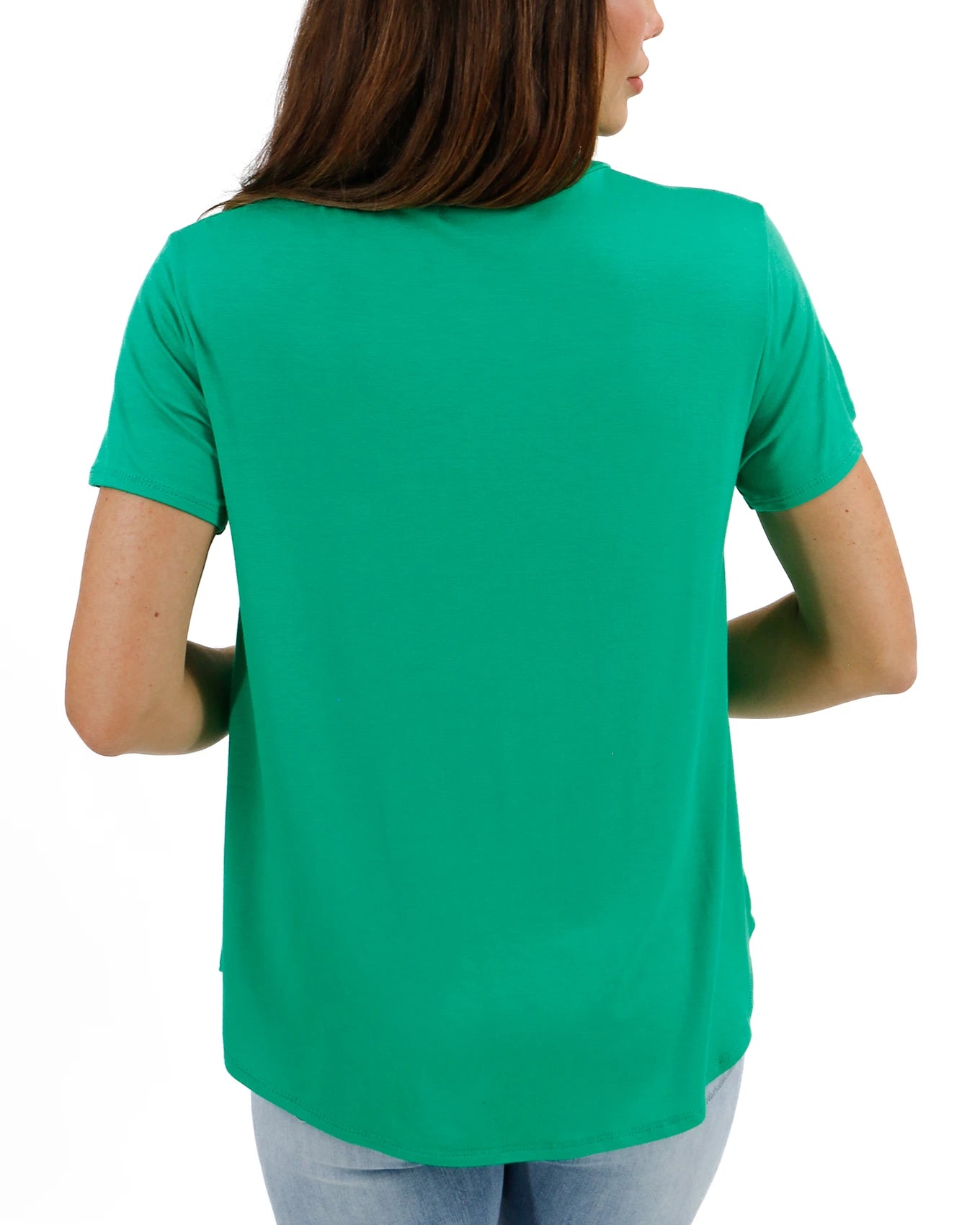 Perfect Pocket Tee in Maui Green