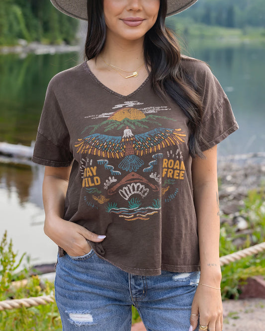 Brown graphic tee Brown graphic tee
