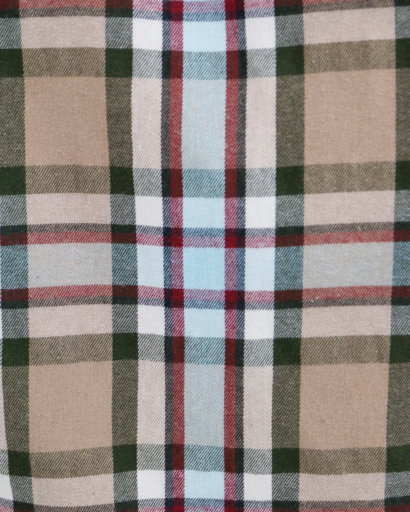 detail view stock shot of plaid corduroy shacket