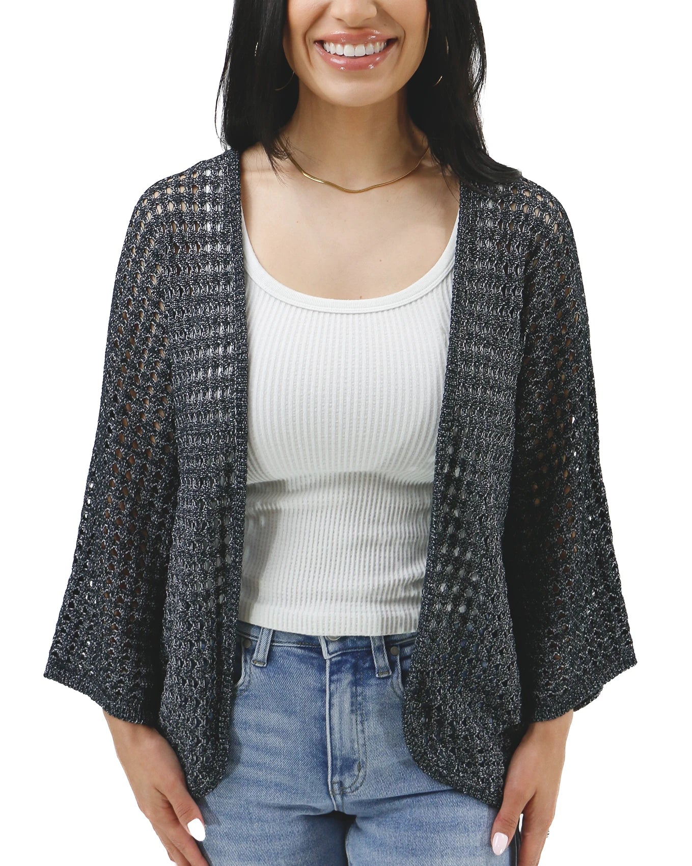 womens open front cardigan