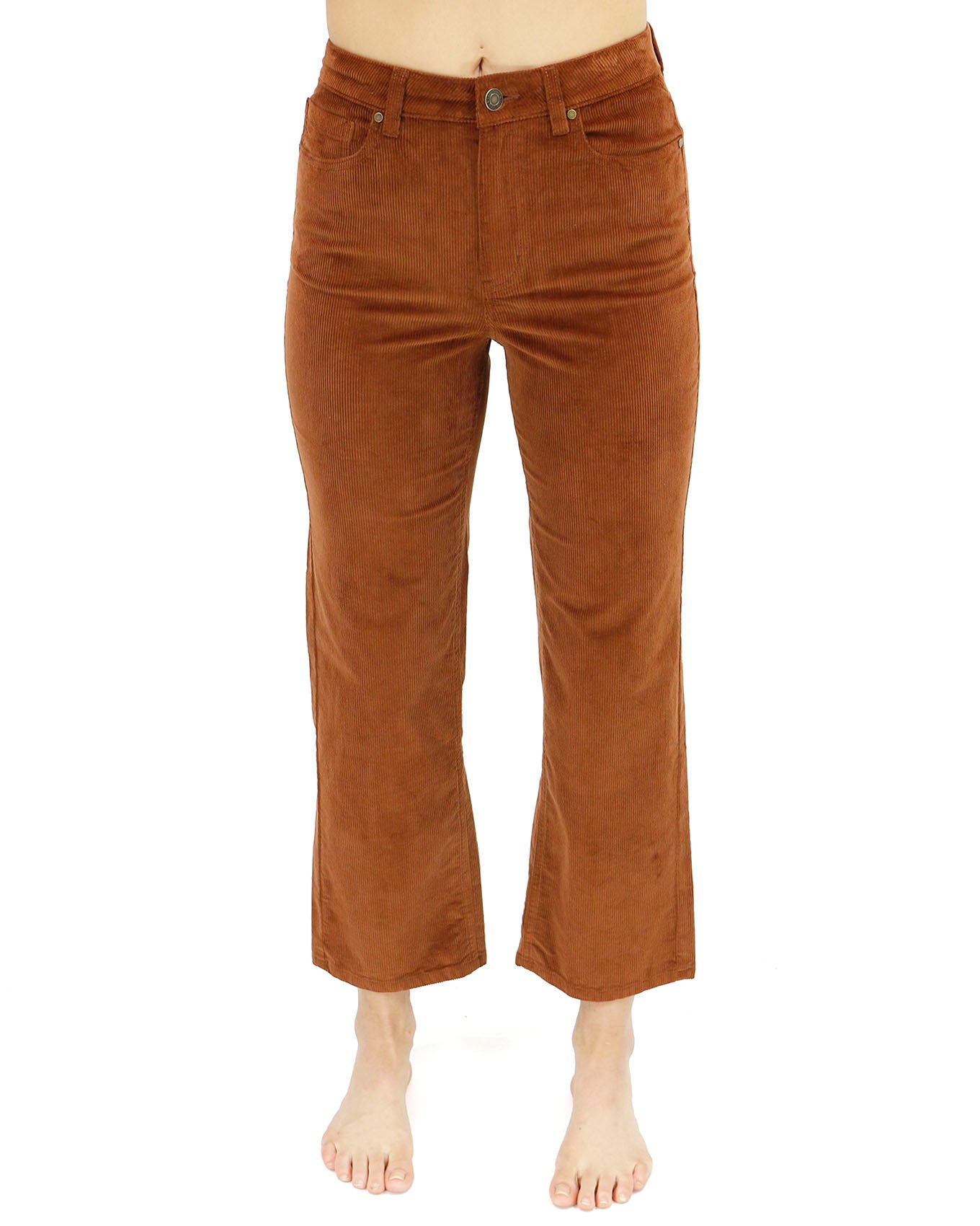 front view stock shot straight leg corduroy pants
