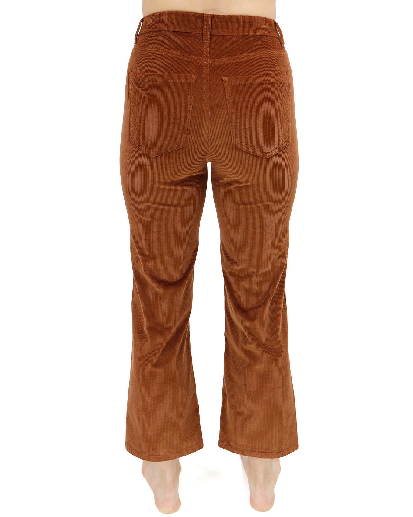 back view stock shot straight leg corduroy pants
