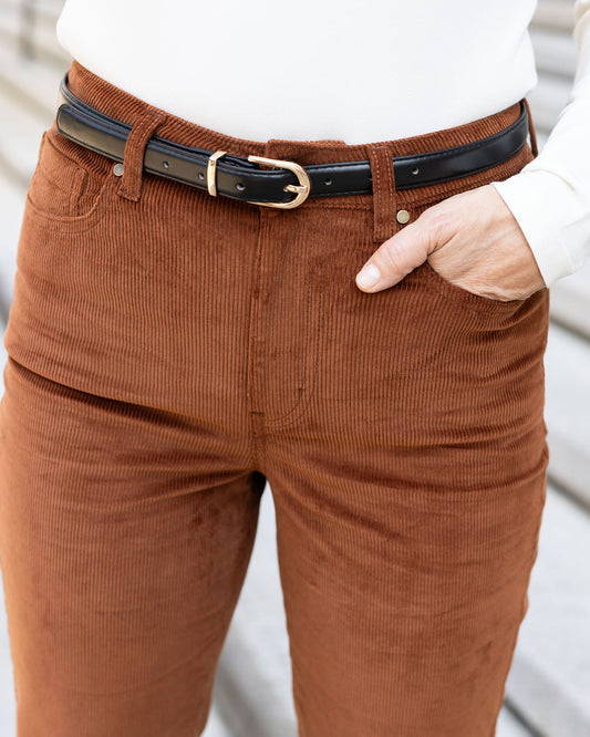 Mel's Fave Straight Leg Corduroy Pants front view straight leg corduroy pants