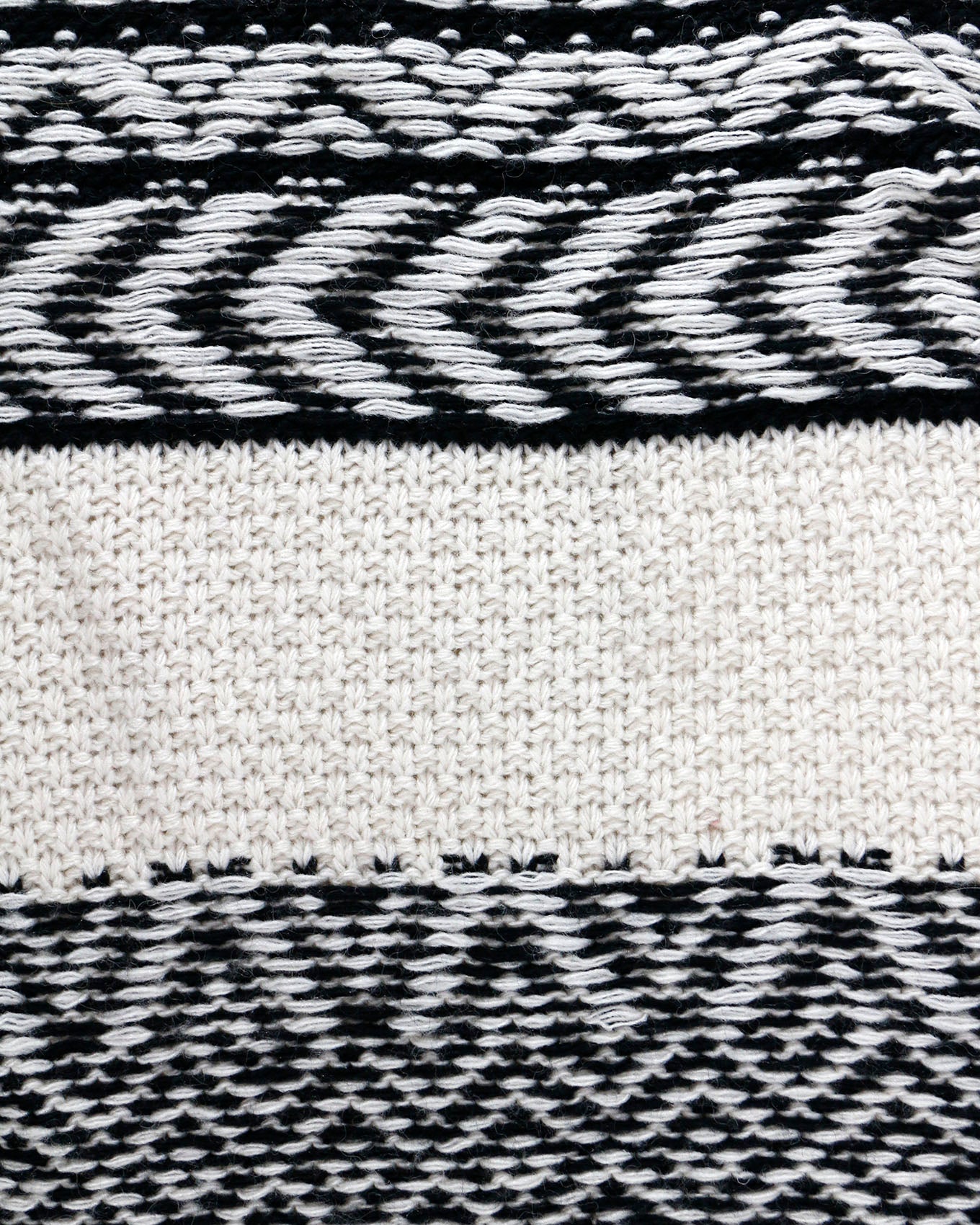 detail view of tahoe knit sweater