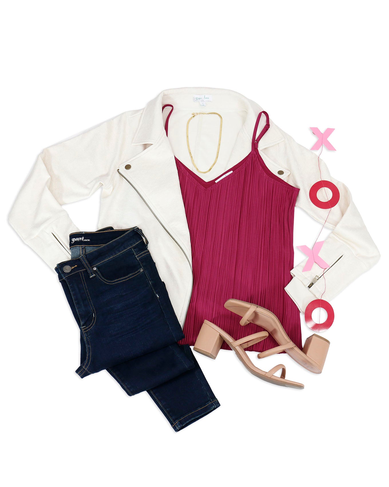 Pleated Deep Berry Tank Top - FINAL SALE