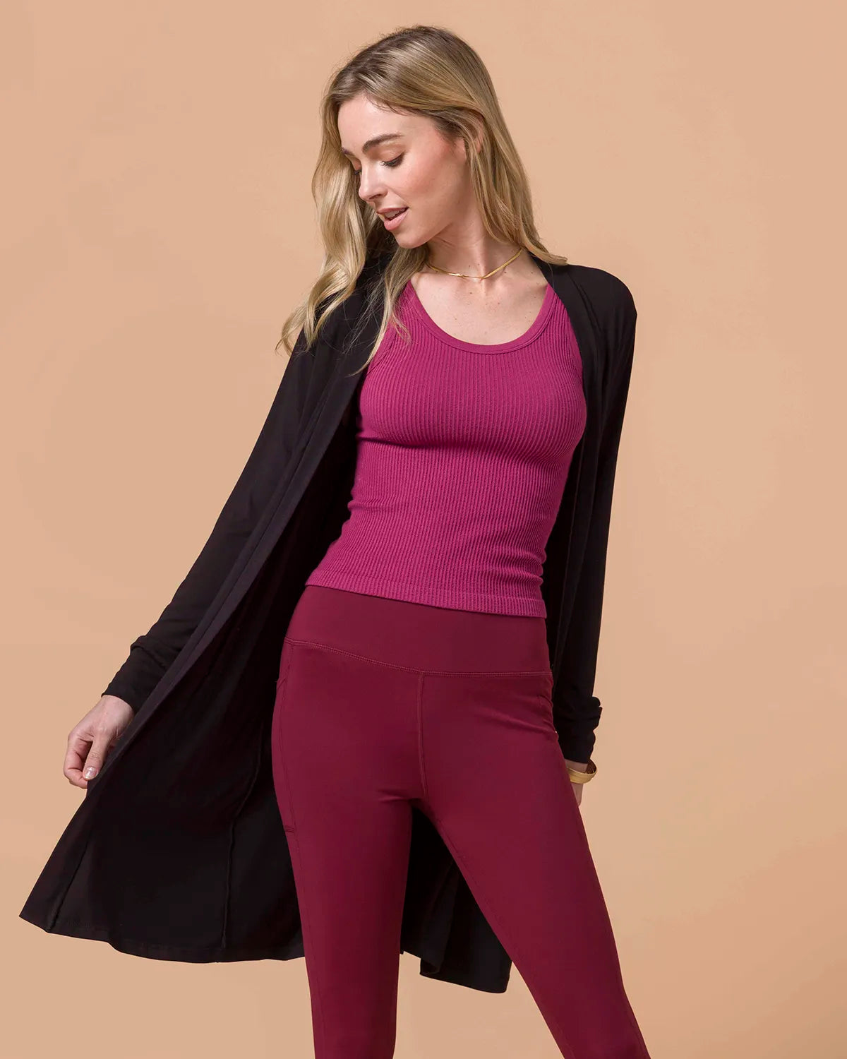 Everyday Essential Cardigan with Pockets - Black