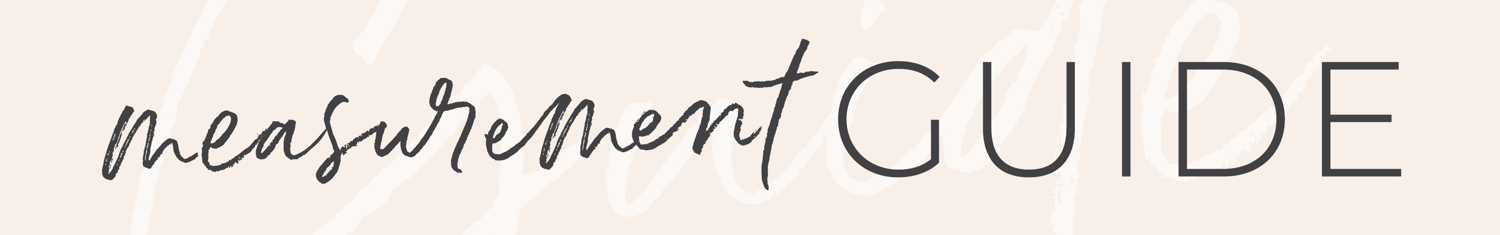 Measurement Guide - Banner