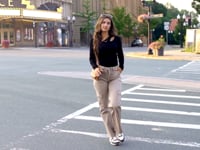 Sueded Twill Khaki Cargo Pants