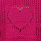 Hooded Heart Pointelle Knit Sweater - FINAL SALE Valentine Pink