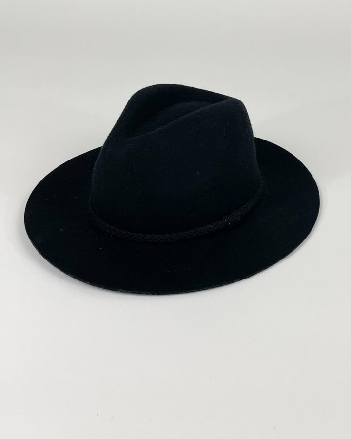 Braided Black Hat Band - FINAL SALE