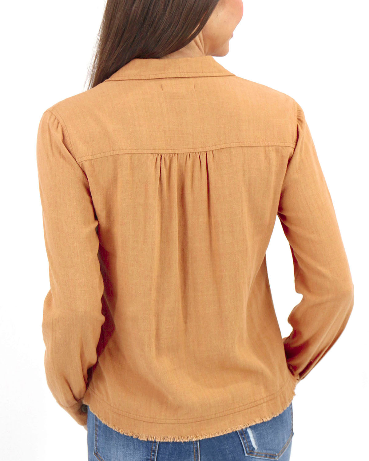 Linen Safari Jacket in Chai - FINAL SALE