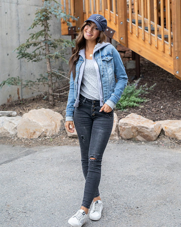 Navy Baseball Cap I Adjustable Cap I Grace & Lace