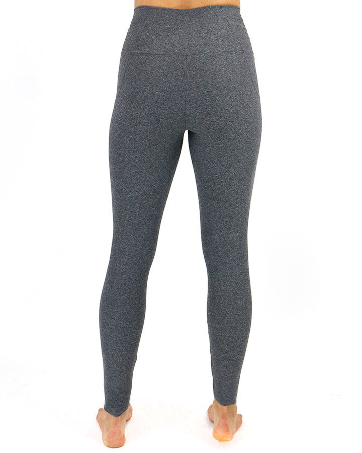 Midweight Daily Leggings in Heathered Charcoal- Pocket/No Pocket