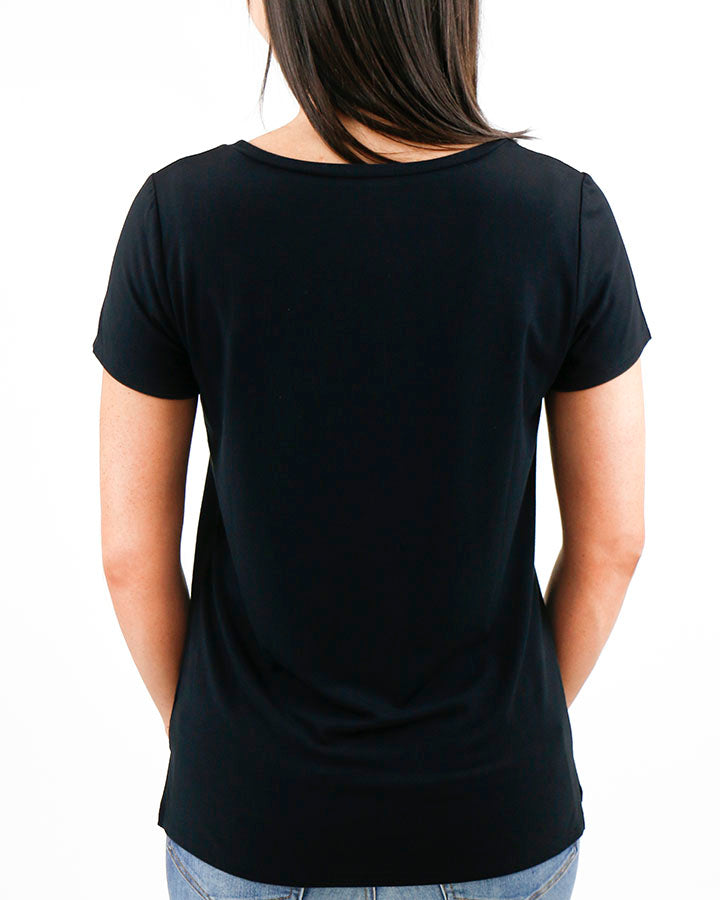 True Fit Perfect Pocket Tee in Black