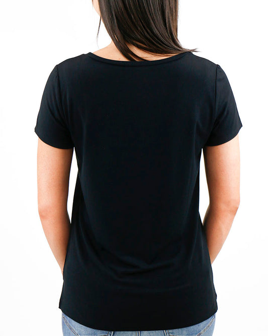 True Fit Perfect Pocket Tee in Black