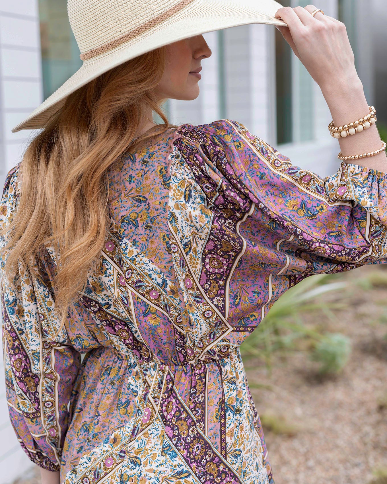 Arabelle Hi-Low Patchwork Floral Dress Patchwork / M Arabelle Hi-Low Patchwork Floral Dress Patchwork / M