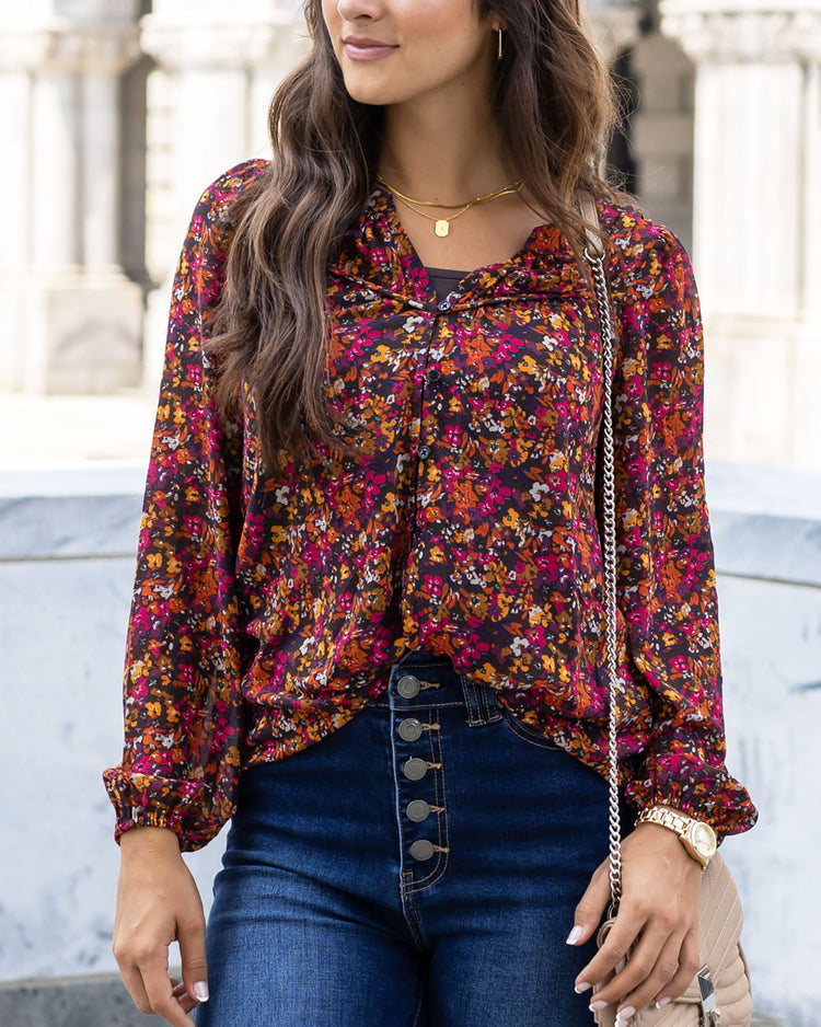 front view of chiffon top