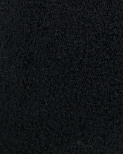 fabric view of black wide leg lounge pants