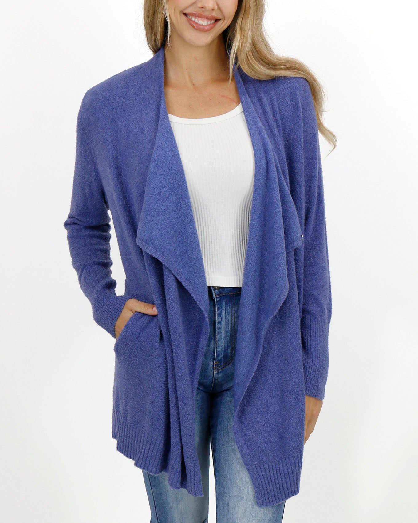 Periwinkle Bambü Wrap Robe