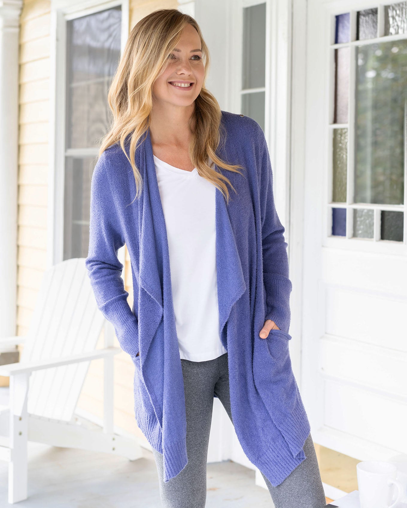 Periwinkle Bambü Wrap Robe