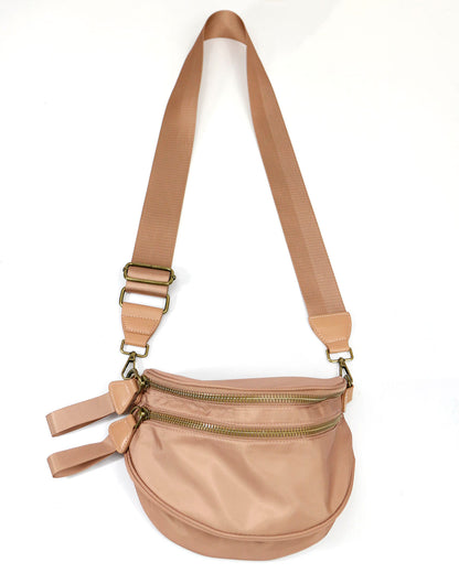 Zippered Belt Bag Dessert Sand Front