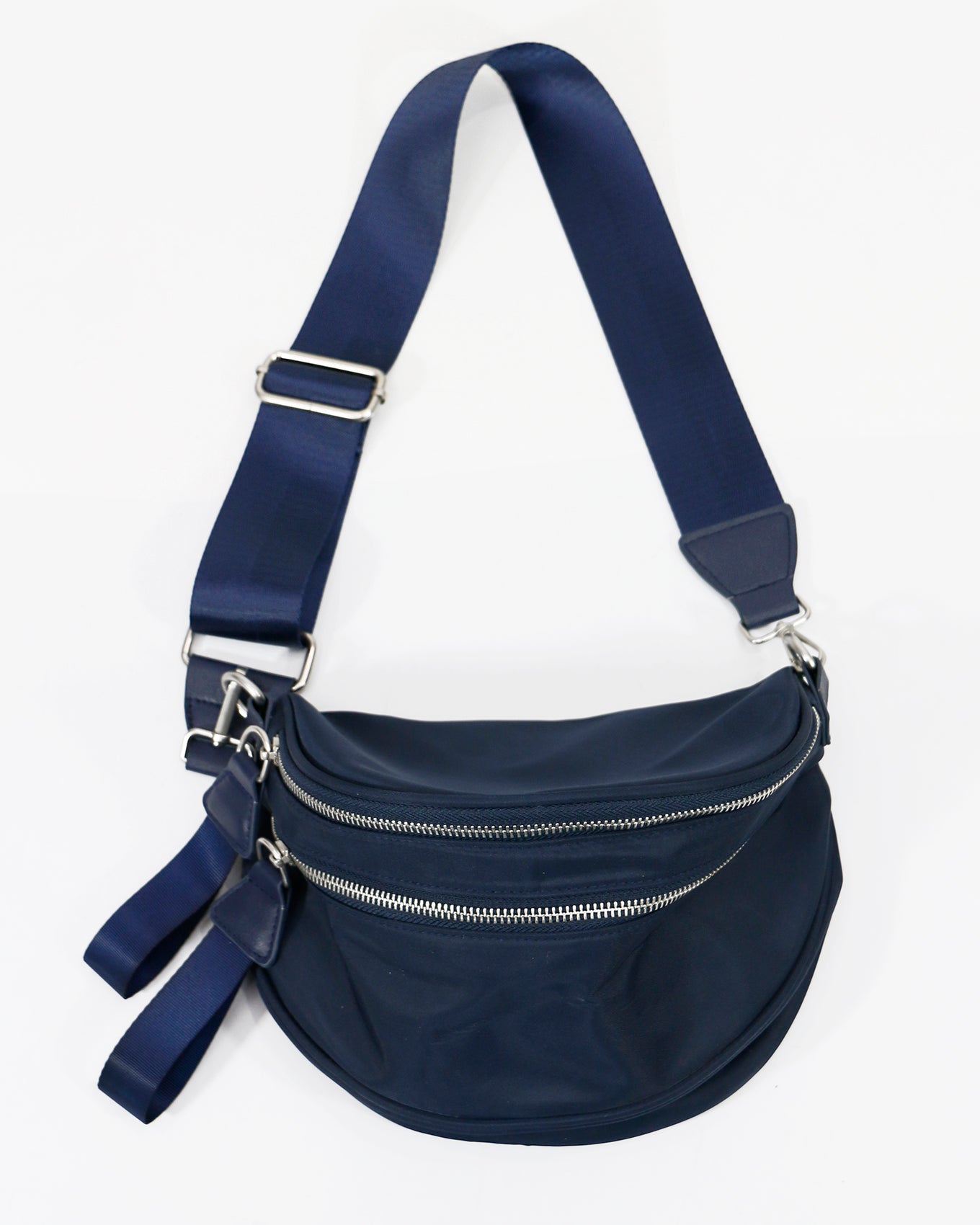 Full view of Navy Belt Bag