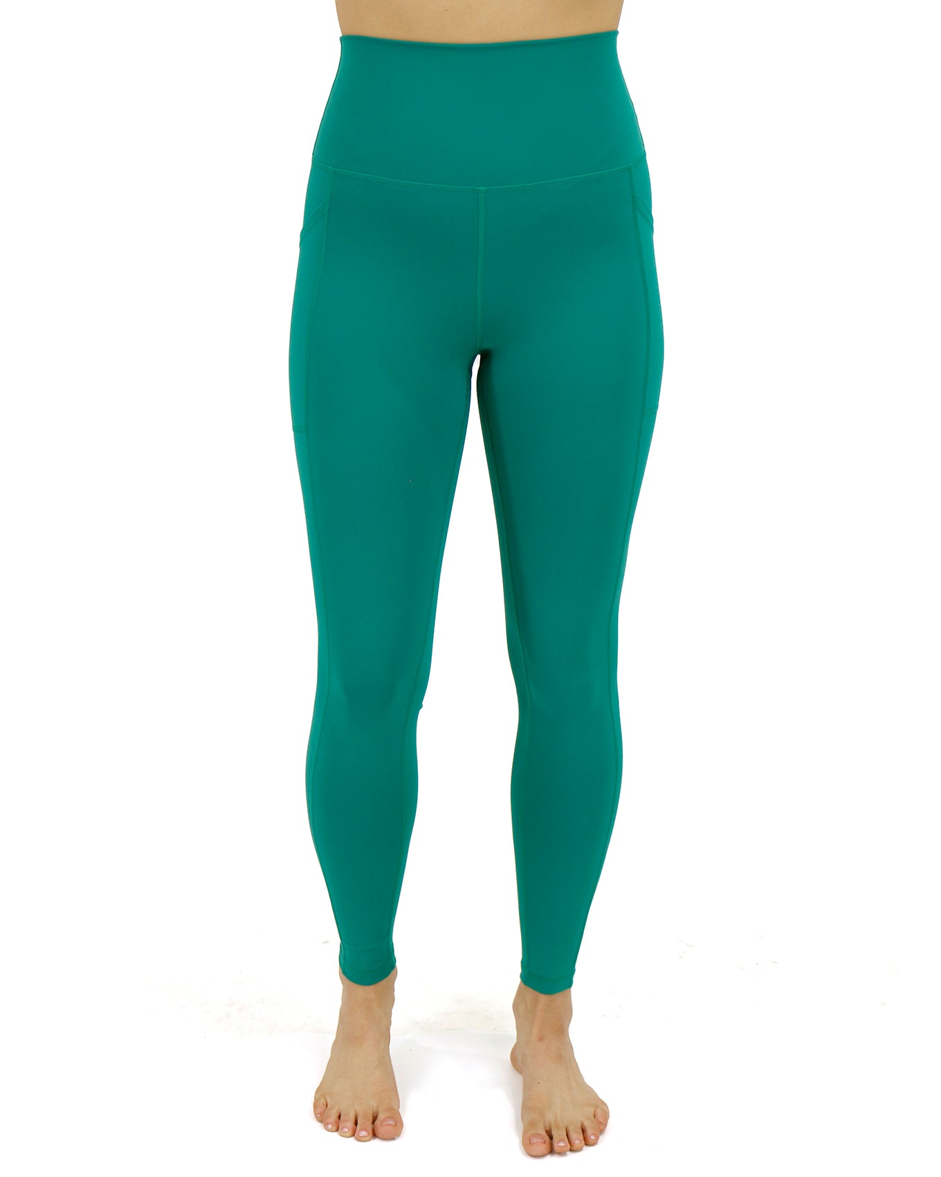 Front stock shot of Jungle Green Best Squat Proof Pocket Leggings