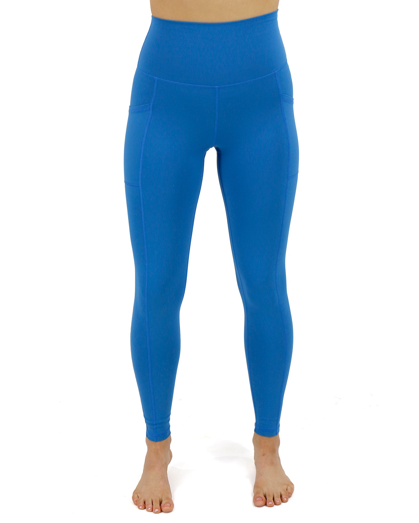 Front stock shot of Pacific Blue Best Squat Proof Pocket Leggings