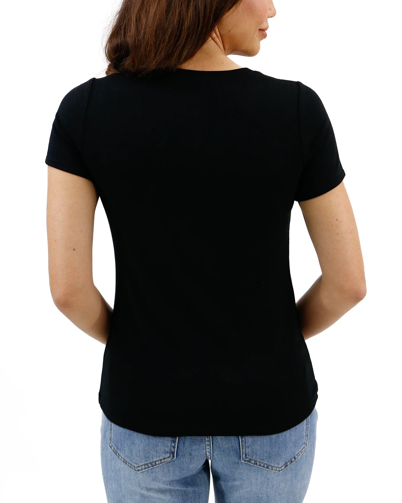 Best Fit V-Neck Tee in Black