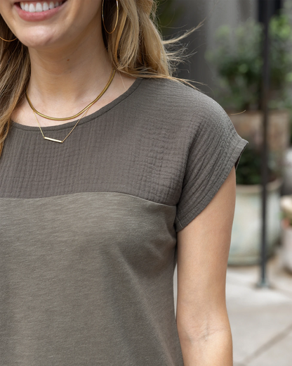 Better Than Basic Olive Tee