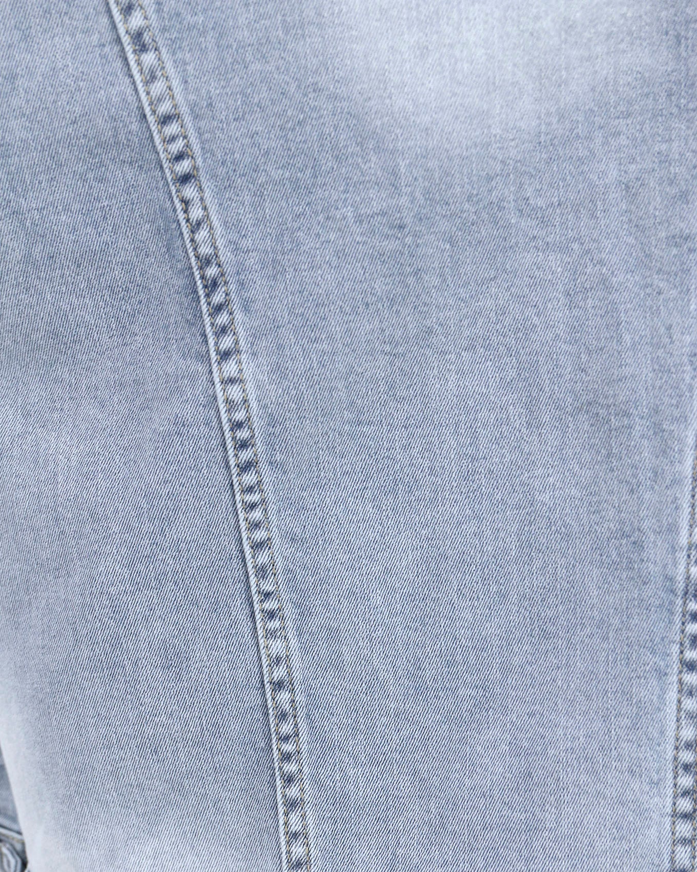 detail view stock shot of boyfriend denim jacket