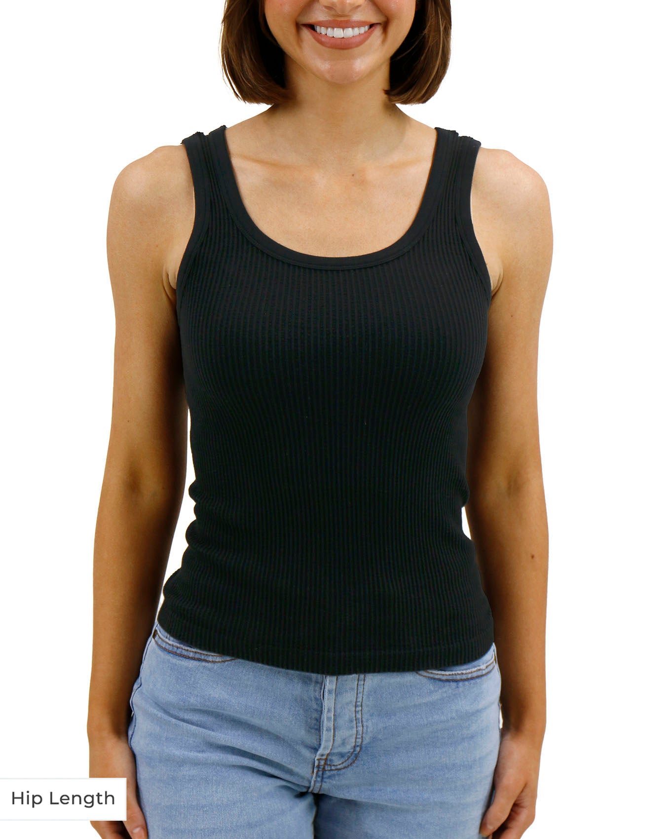 Black tank top